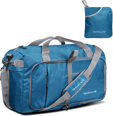 Travalate (Expandable) Foldable Travel Duffle Bag with Separate Shoe Compartment & Adjustable Strap Duffel Without Wheels