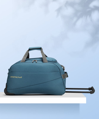 ARISTOCRAT ROOKIE DFT 52 (E) TEAL BLUE Duffel With Wheels (Strolley)