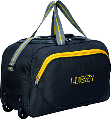 LUGZY (Expandable) WRG2-BLACK_14 Duffel With Wheels (Strolley)