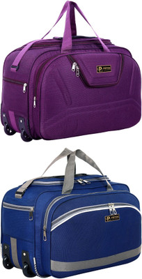 pryde (Expandable) @AM-PURPLE & TOR1-NBLUE_@ Duffel With Wheels (Strolley)