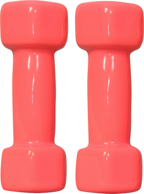 HACKERX Vinyl Dumbbells Set 1KG Rubber dumbbells For Men and Women Fixed Weight Dumbbell(1 kg)