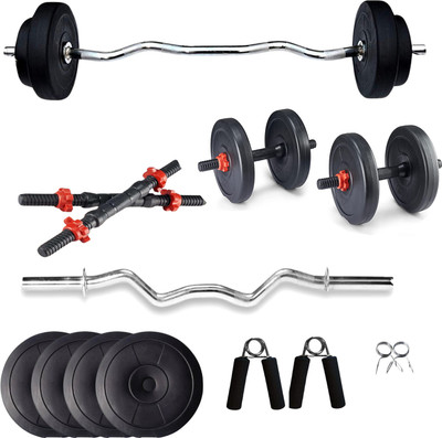 Protoner Home gym combo 8 kg (2kgx4) set with grip & Adjustable Dumbbell(8 kg)