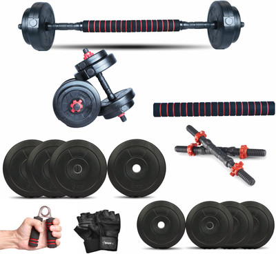 STARX 30 kg StarX Home Gym 30KG Dumbbell Set With Acc & ConnectorRod Adjustable Dumbbell Home Gym Combo