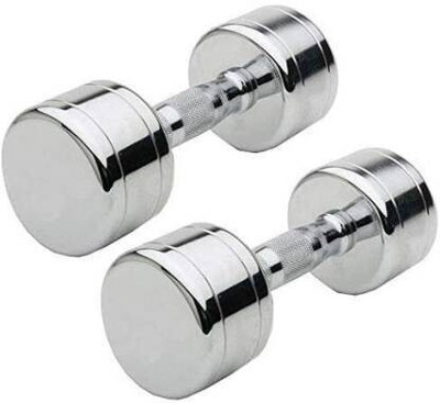 HouseOfCommon PAIR OF 2.5 KG STEEL DUMBBELLE Fixed Weight Dumbbell(2.5 kg)