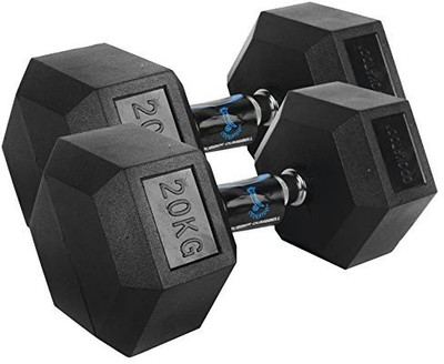 wWAR Hexa Dumbbell 20 X 2 dumbbells (40kg) Fixed Weight Dumbbell(40 kg)