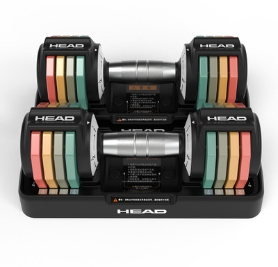 Head Rainbow adjustable Dumbbells for Home Gym Equipment Fitness Gym Dumbbells Adjustable Dumbbell(10 kg)
