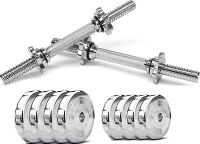 YMD Home Gym Set Steel Dumbbell Steel Dumbbell Plates 2KG X 4Pc Adjustable Dumbbell(8 kg)