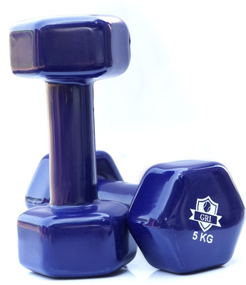 gamers hub Vinyl Dumbbell - (5 kg) Fixed Weight Dumbbell(5 kg)