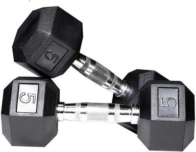 gamers hub HEXA COMBO 5 KGS DUMBLES Fixed Weight Dumbbell(5 kg)