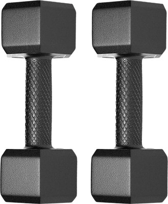 Protoner Hex 8Kg (4Kg+4Kg) Fixed Weight Dumbbell(8 kg)