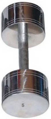 sportsistic GVR 1 Best Quality (5KG*1) Single Piece Steel Dumbbell Fixed Weight Dumbbell(5 kg)