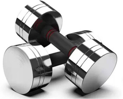 wWAR Steel Dumbbell Set 2.5KG X 2 PCS, 1 Pair Dumbbells Steel Dumbbells Fixed Weight Dumbbell(5 kg)