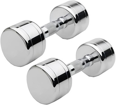 Kiraro Pair of 2.5Kg x2 steel dumbbell Fixed Weight Dumbbell(5 kg)