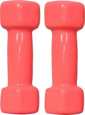 LCARNO Vinyl Dumbbells Set 3KG Rubber dumbbells For Men and Women Fixed Weight Dumbbell(3 kg)