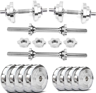 YMD Home Gym Set, Steel Dumbbell Set, Steel Dumbbell Plates (3KG X 4Pcs). Adjustable Dumbbell(12 kgs)
