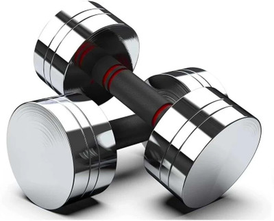 wWAR 7.5Kgx2Pc Dumbbell Set, Steel Dumbbell Set,For Home Gym Workout Adjustable Dumbbell(15 kg)
