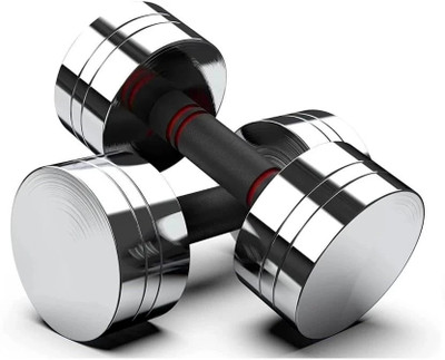 wWAR 5Kgx2Pc Steel Dumbbell Set,Pair Dumbbells, Steel Dumbbells Fixed Weight Dumbbell(10 kg)