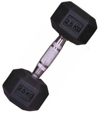Scorpion Hexa Dumbbell Single 2.5 KG Hexagon Hex Dumble for Home Workout Fixed Weight Dumbbell(2.5 kg)