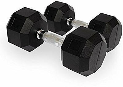HACKERX Hexa (5kg * 2pcs = 10KG) Fixed Weight Dumbbell(10 kg)
