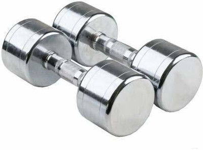 gamers hub Fixed Weight Steel Dumbbell Set of 4kg x2pcs for Home/Commercial Gym Fixed Weight Dumbbell(8 kg)