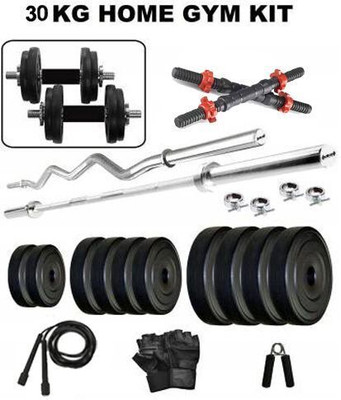 COGNANT FITNESS 30kg Dumbbell Set with ACCESSORIES + 3ft. RODS for HOME EXERCISES Adjustable Dumbbell(30 kg)