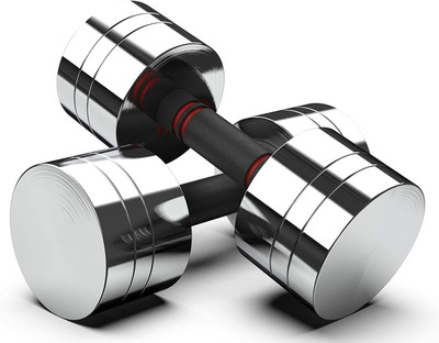 AMAN FIT Steel Dumbbell Set 5KG X 2 PCS, 1 Pair Dumbbells, Steel, Home Gym Fixed Weight Dumbbell(5 kg)