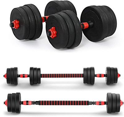 Tucker 10 kg 3 In 1 Convertible & Barbell Home Gym Set Kit For Home Workout Fitness Home Gym Combo