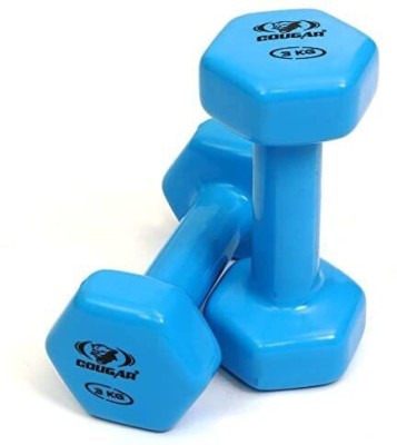 COUGAR WLB-009-Vinyl-(3Kgx2) Fixed Weight Dumbbell(6.5 kg)