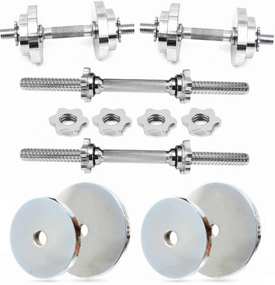 YMD Home Gym Set Steel Dumbbell Plates 2.5KGX4Pc 28mm, Steel Adjustable Dumbbell(10 kg)