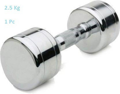 GYM KART Premium Set of (2.5 Kg X Pc1) Quality Steel Dumbbell Fixed Weight Dumbbell(2.5 kg)