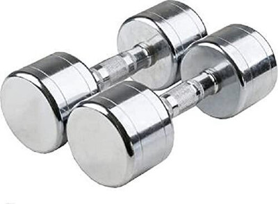 wWAR Pair of 10 kg x 2 Steel Dumbbell Fixed Weight Dumbbell(20 kg)