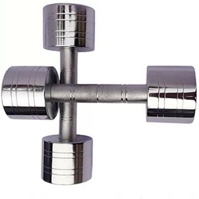 gamers hub Steel Dumbbell Pack of 2 x 5 KG Fixed Weight Dumbbell(10 kg)