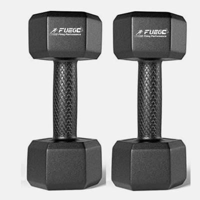 Sahib Trader Black PVC Dumbbell Set, 1 Pair Dumbbells, Hex Dumbbells, Home Gym 3KGSX2PCS Fixed Weight Dumbbell(3 kg)