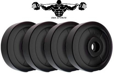 SBR Sports ''2KG PVC WEIGHT PLATES PACK OF 2PIECE FITNESS WEIGTS FOR MEN & WOMEN Adjustable Dumbbell(8 kg)