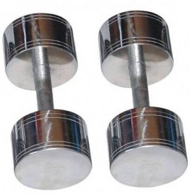 gamers hub Steel Chrome Fixed Weight Dumbbell(7.5 kg)