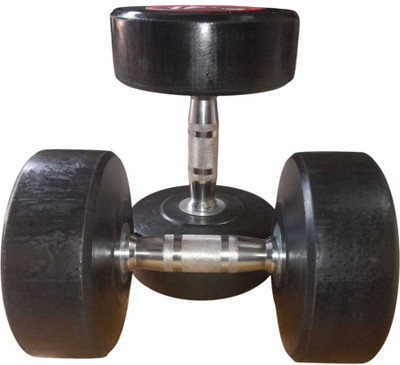STAYSTRONG 12.5 Kg Pair of Rubber Coated Bouncer Full Body Workout |Set of 2 Fixed Weight Dumbbell(25 kg)