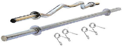 SHIVAM SPORTS 3 Feet straight rod ,3 Feet Curl rod Lifting Bar for Gym/Home Workout equipment. Weight Lifting Bar