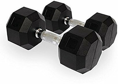 DTD Hexa Double Hexagon 5KGx2 Fixed Weight Dumbbell(10 kg)