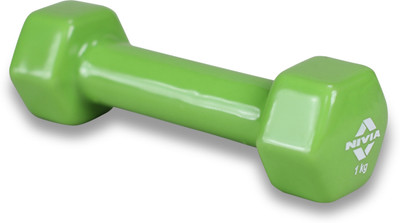 NIVIA Vinyl Dumbell - 1 kg Fixed Weight Dumbbell(1 kg)
