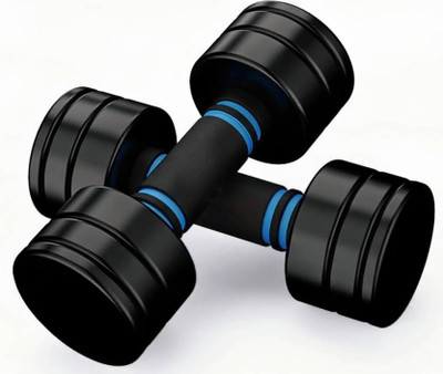 LCARNO Durable Steel Dumbbells for Strength Training – Non-Rusting for Home Gym Fixed Weight Dumbbell(4 kg)