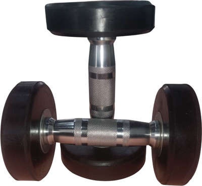 STAYSTRONG 2.5 Kg Pair of Rubber Coated Bouncer Full Body Workout |Set of 2 Fixed Weight Dumbbell(5 kg)