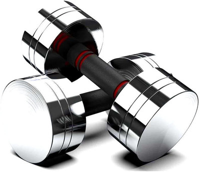 Owlix Steel Dumbbell Set 7.5KG X 2 PCS, 1 Pair Dumbbells, Steel Dumbbells, Home Gym_FD Fixed Weight Dumbbell(7.5 kg)