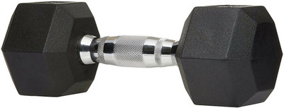 LCARNO Hexa Dumbbell Single 5 KG Hexagon Hex Dumble for Home Workout Fixed Weight Dumbbell(5 kg)
