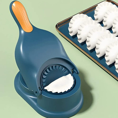 ADMIN INDUSTRIES Dumpling Press(Plastic 2 in 1 Dumpling Momos Ghughra Gujiya Maker Multi Uses Dumpling)