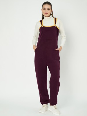 BRINNS Women Maroon Dungaree