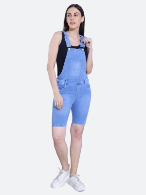 FCK-3 Women Light Blue Dungaree