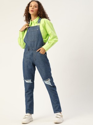 Kook N Keech Women Dark Blue Dungaree