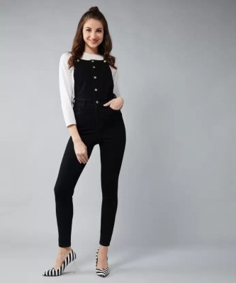 Perfect Outlet Women Black Dungaree