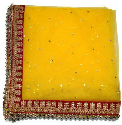 MISTHH Net Embroidered Women Dupatta