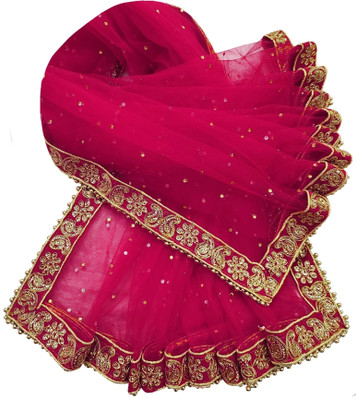 Navti Creations Net Embroidered Women Dupatta